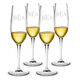 Monogrammed Champagne Flute Glass Set of 4 Image 4 of 6